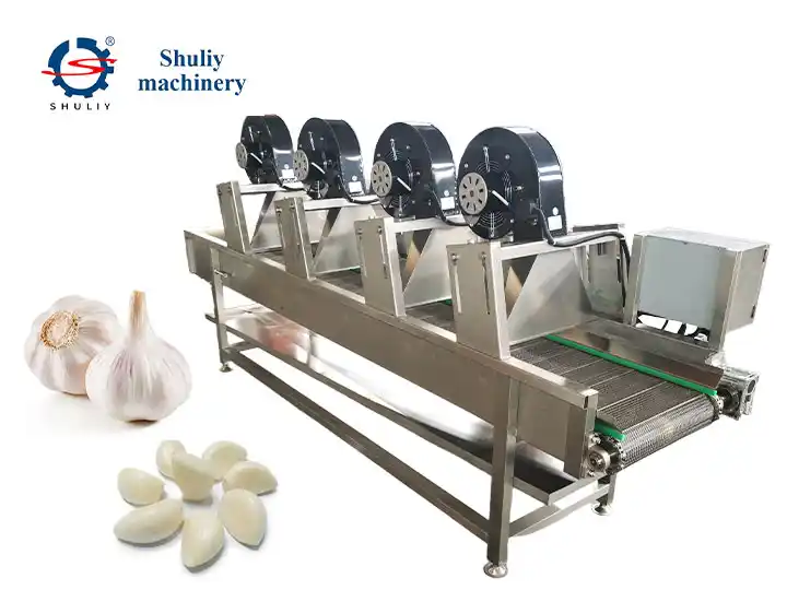 Garlic air drying machine