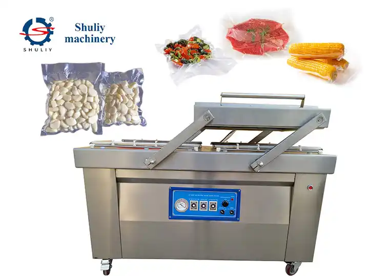 Çift odalı sarımsak vakumlu diş paketleme makinesi