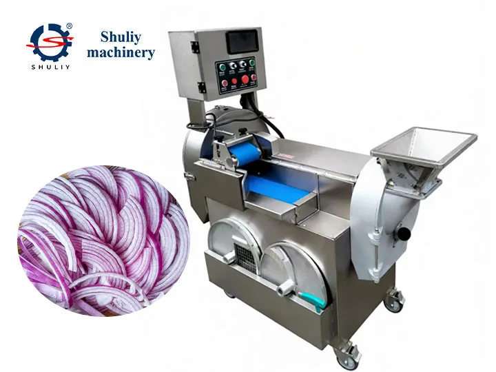 High-Capacity Onion Cutting Machine